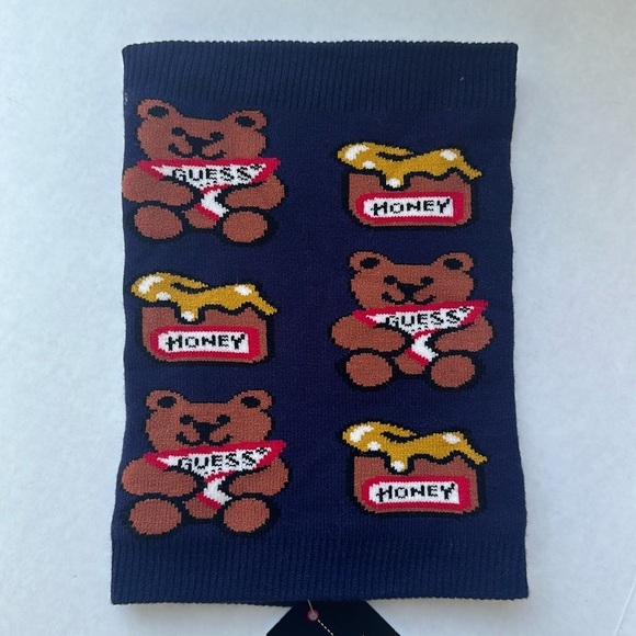 Guess Other - Guess Navy Scarf with Bear and Honey Design
